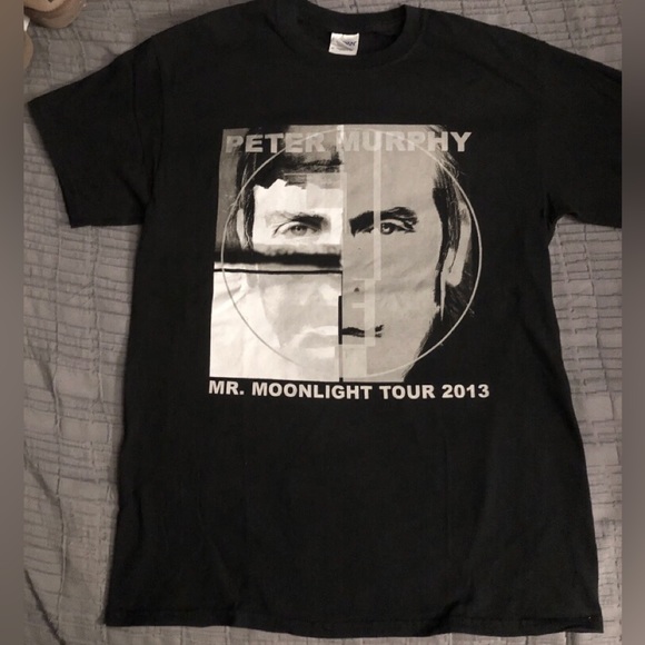 Peter Murphy Tshirt Mens Sz M From The Mr. Moonlight Tour 2013 Goth BAUHAUS NEW - Picture 1 of 2